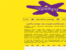 Tablet Screenshot of marvellous-spelling.com